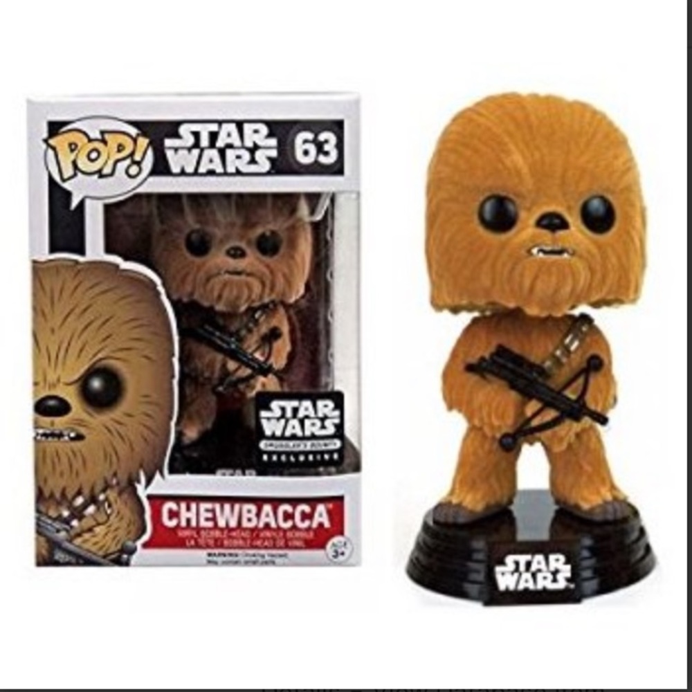 Funko Pop Chewbacca Flocked #63 Star Wars Exclusive Bobble Head